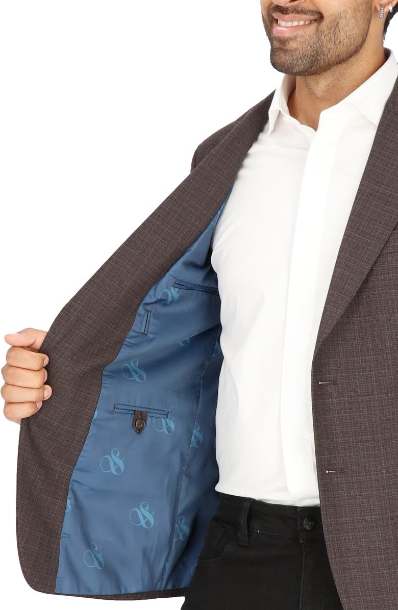 Scotch & Soda Brown Mélange Sport Coat, Alternate, color, 