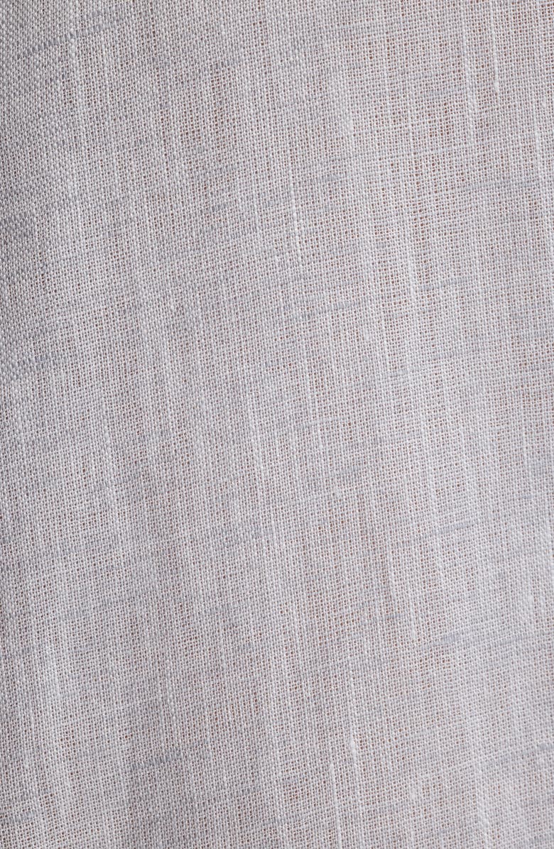 Canali Regular Fit Linen Button-Up Shirt, Alternate, color, Light Grey