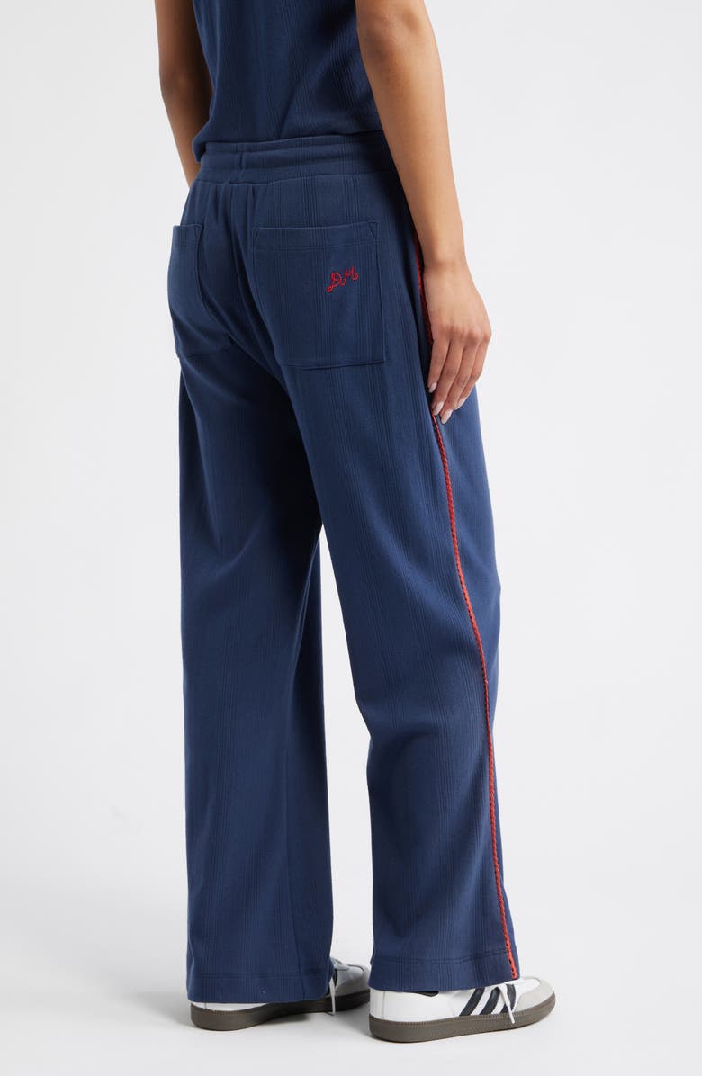 Damson Madder Bailey Kick Flare Sweatpants, Alternate, color, Navy