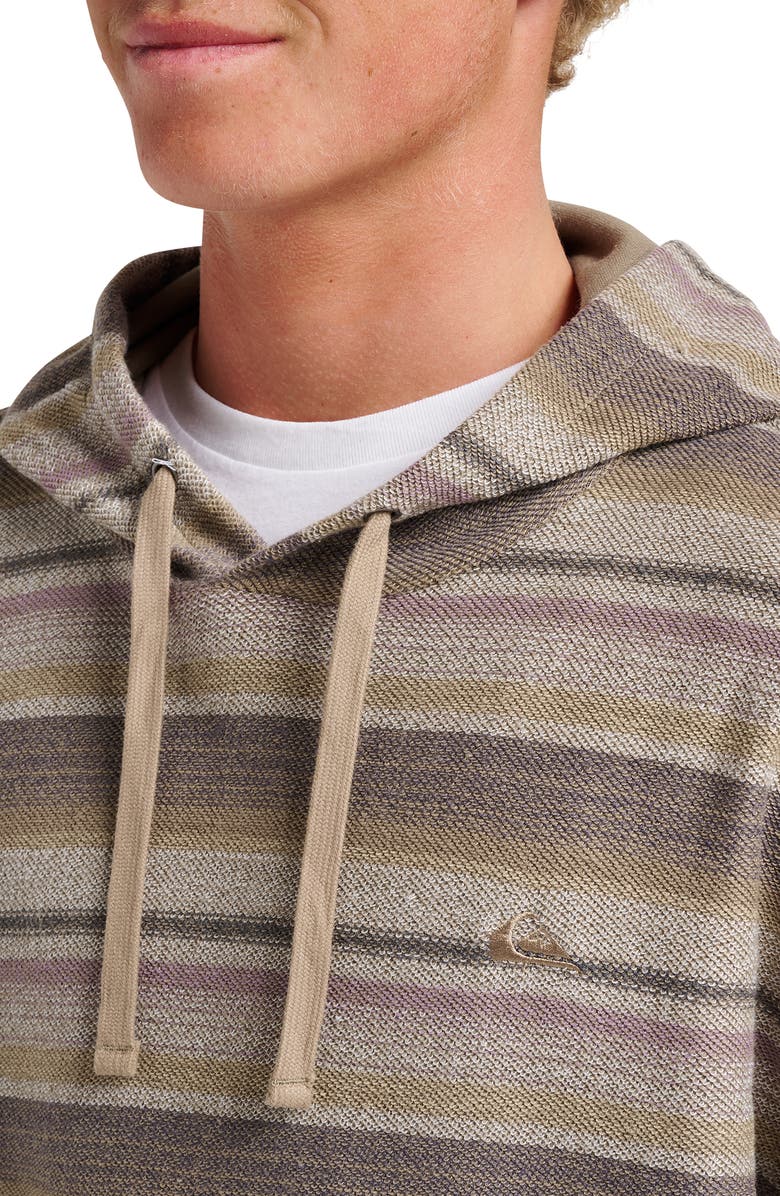 Quiksilver Great Otway Stripe Hoodie, Alternate, color, Fallen Rock