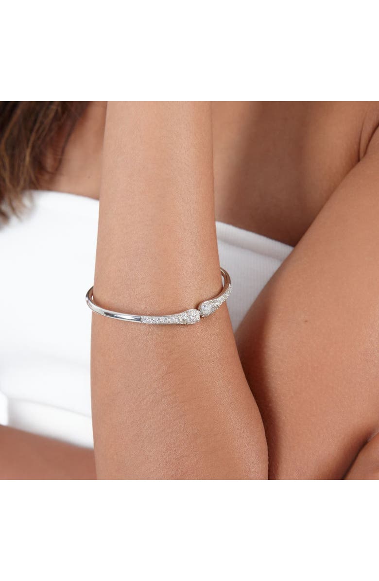 Lucy Quartermaine Skinny Drip Twist Bangle, Alternate, color, Sterling Silver