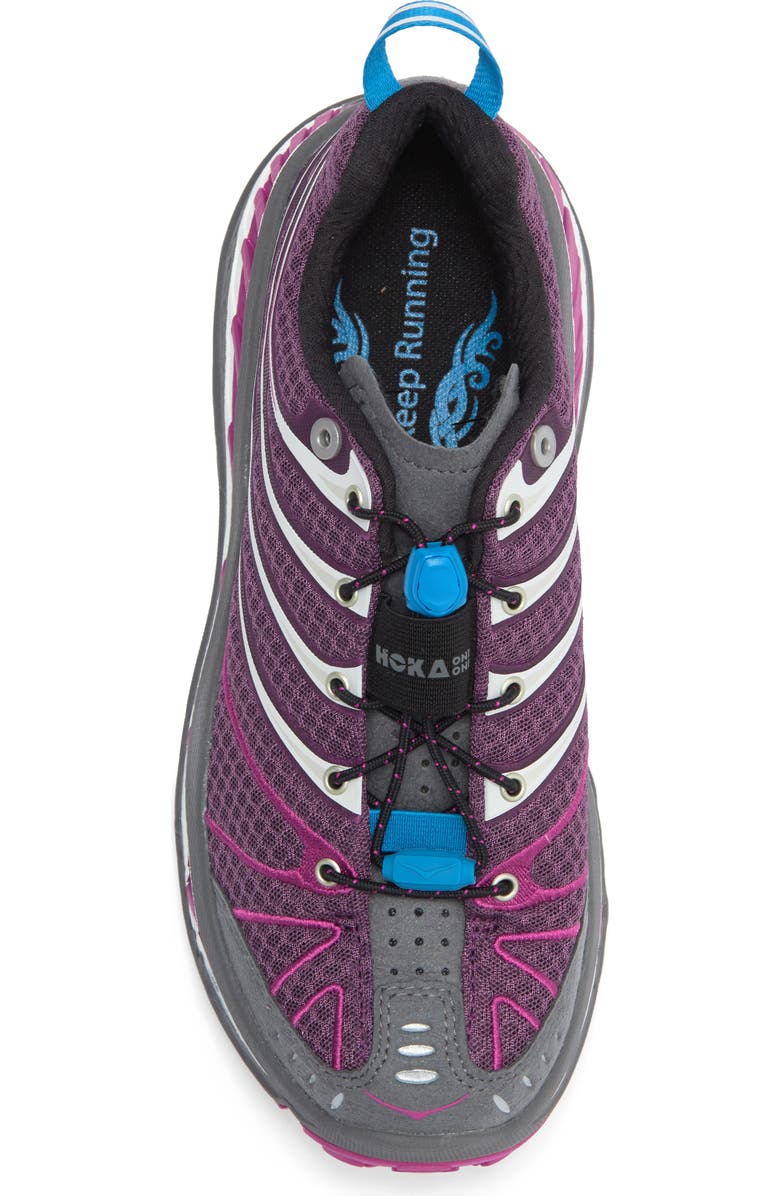 HOKA Stinson Evo OG Running Shoe, Alternate, color, Aubergine / Fuchsia