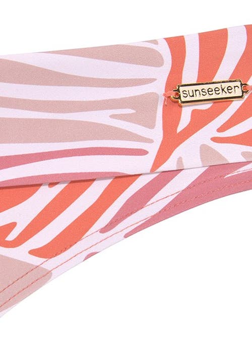 Lascana Zebra Print Fold Over Bikini Bottom In Multi