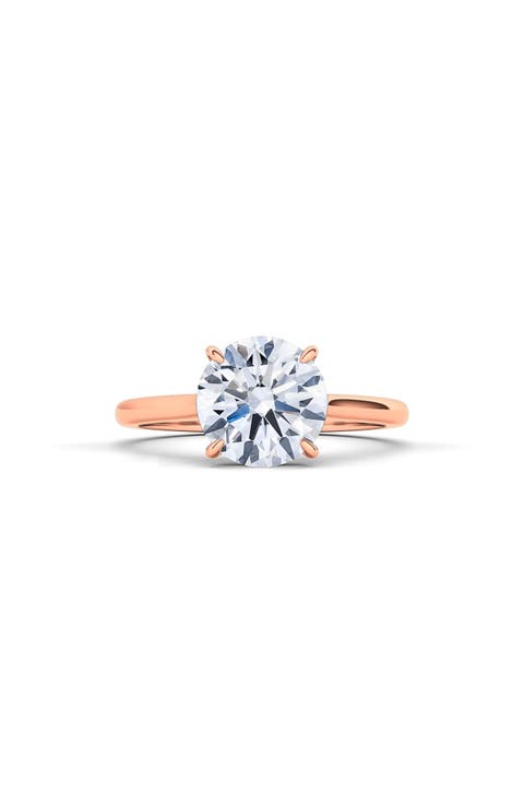 Round Brilliant Cut Lab Created Diamond Ring