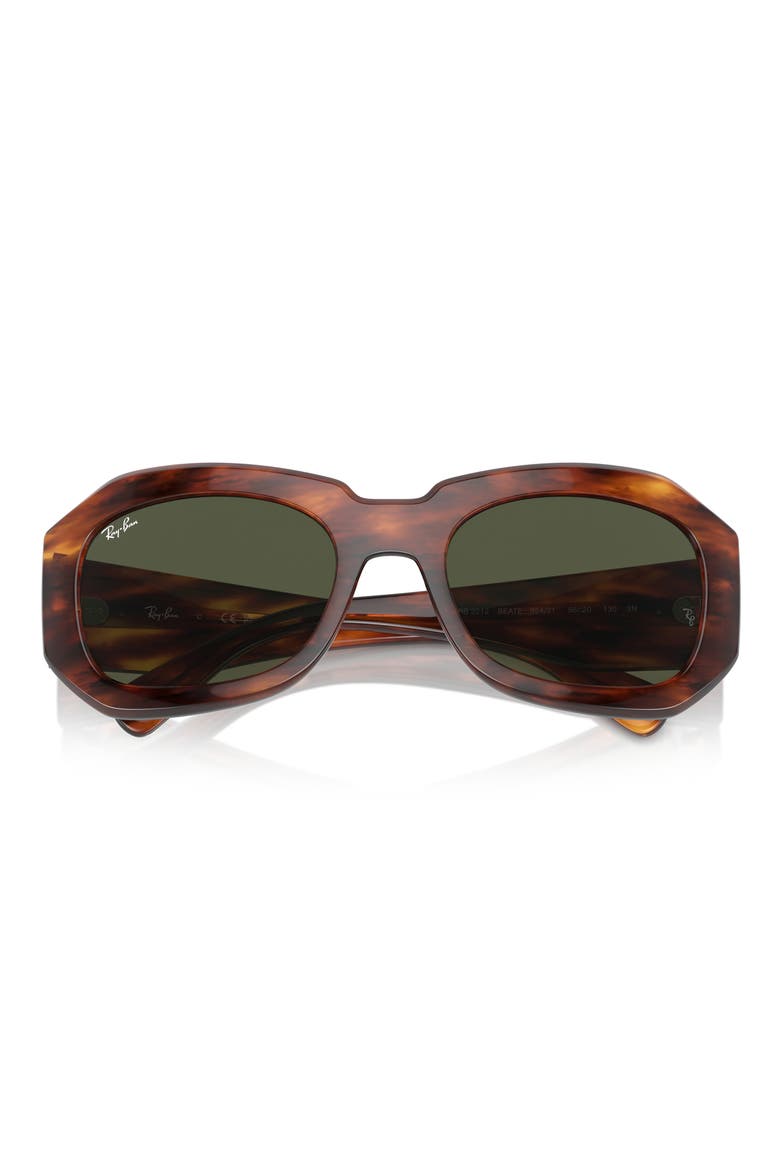 Pillow Beate 56mm Wrap Sunglasses, Alternate, color, STRIPED HAVA