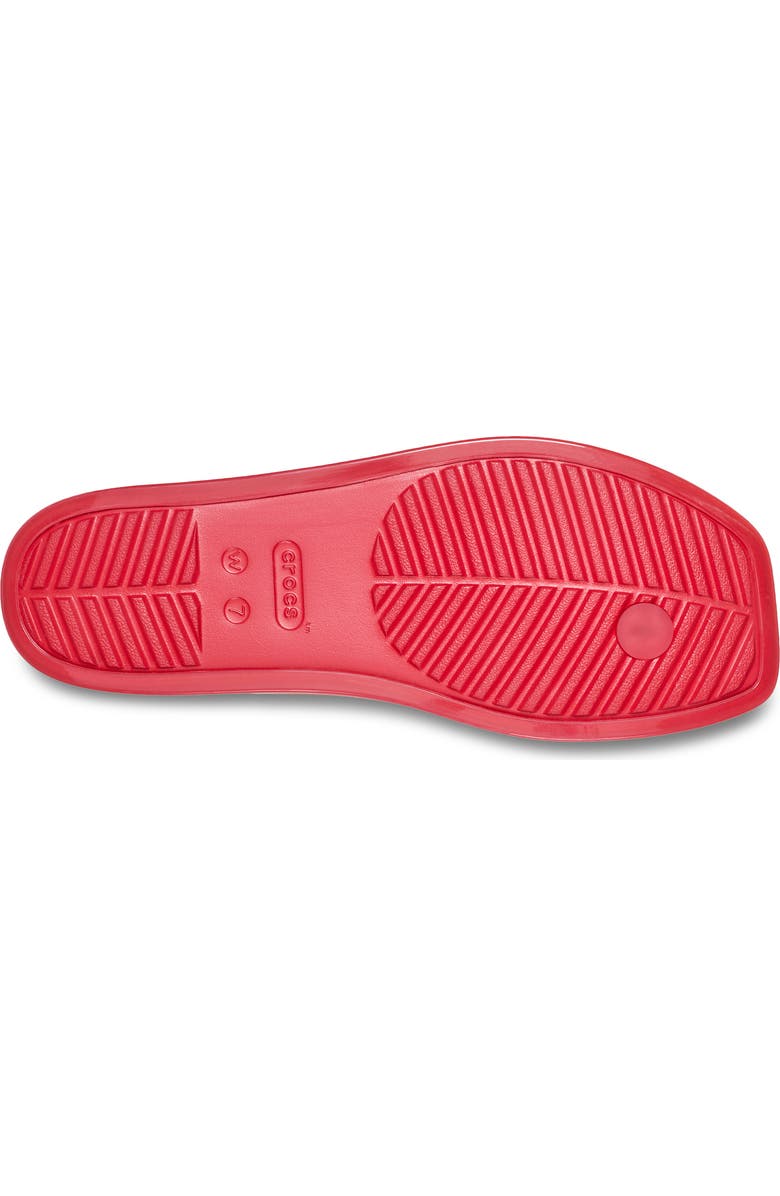 CROCS Miami Jelly Flip Flop, Alternate, color, Court Red Jelly