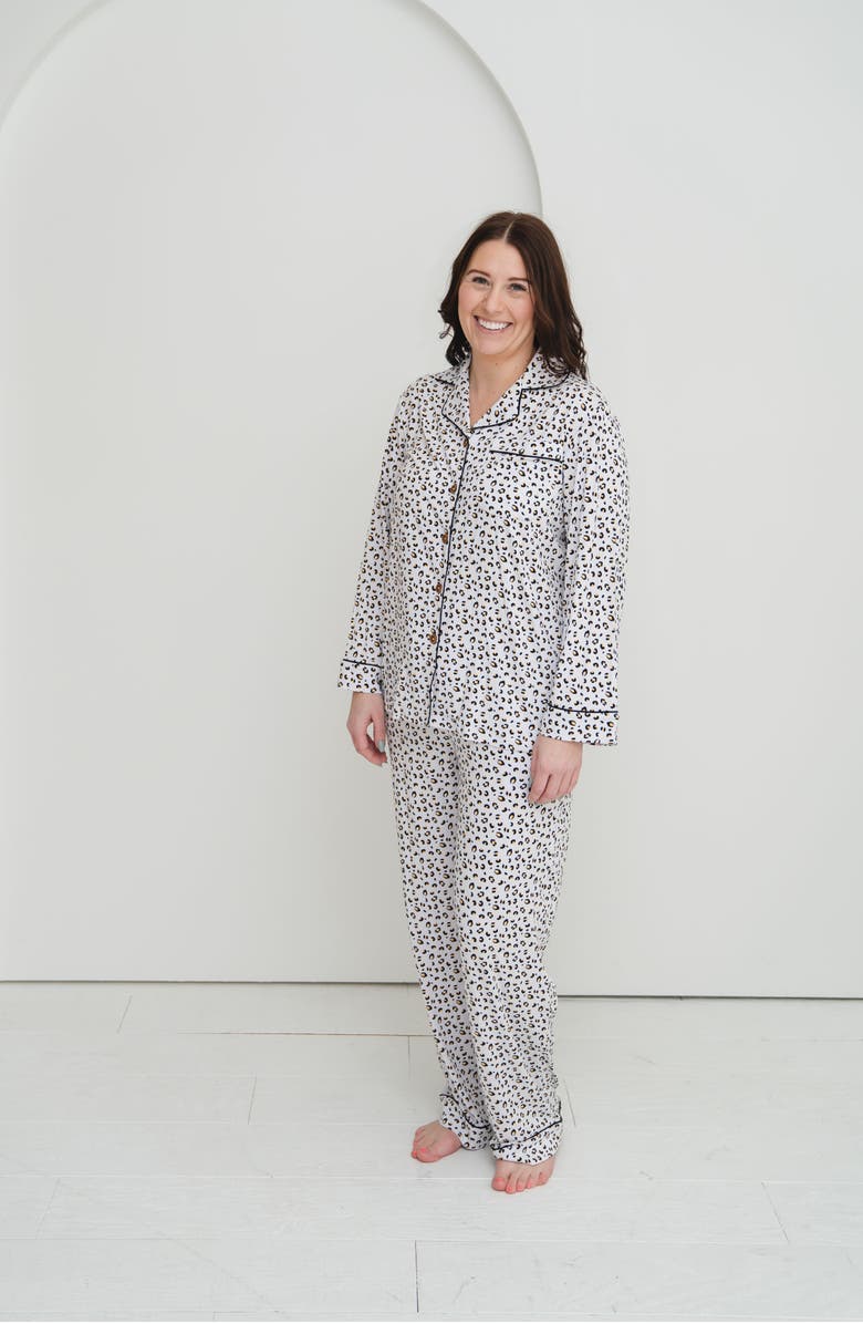 Laree + Co Allie Women's Luxe Lounge Set, Alternate, color, Leopard