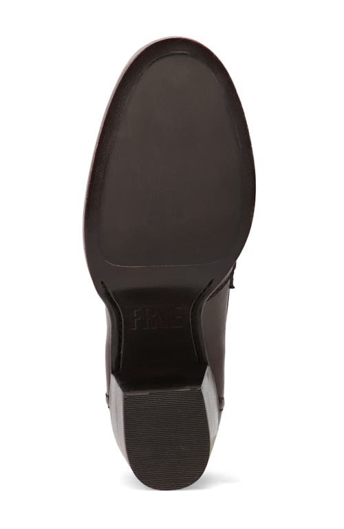 Frye Jean Stacked Heel Loafer In Brown