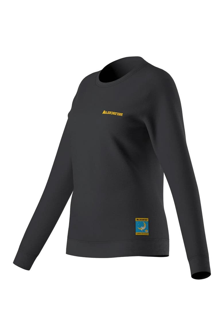 Climbing On The Moon Sweatshirt - Women's, Alternate, color, Carbon/Giallo
