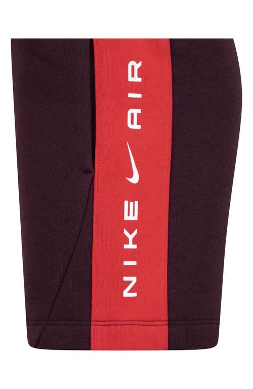 Nike Logo-embroidered Shorts Set In Burgundy Crush