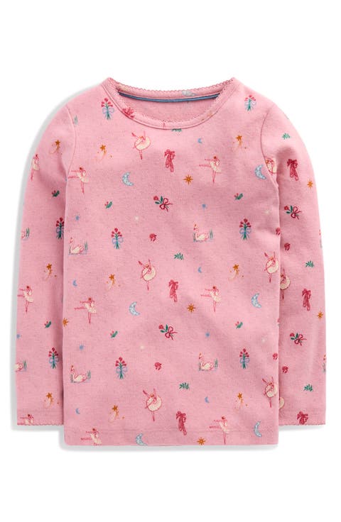 Kids' Long Sleeve Pointelle T-Shirt