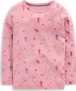 Mini Boden Kids' Long Sleeve Pointelle T-Shirt
