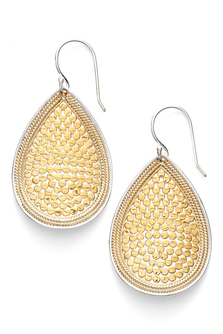 Medium Teardrop Earrings (Nordstrom Exclusive), Main, color, GOLD/ SILVER