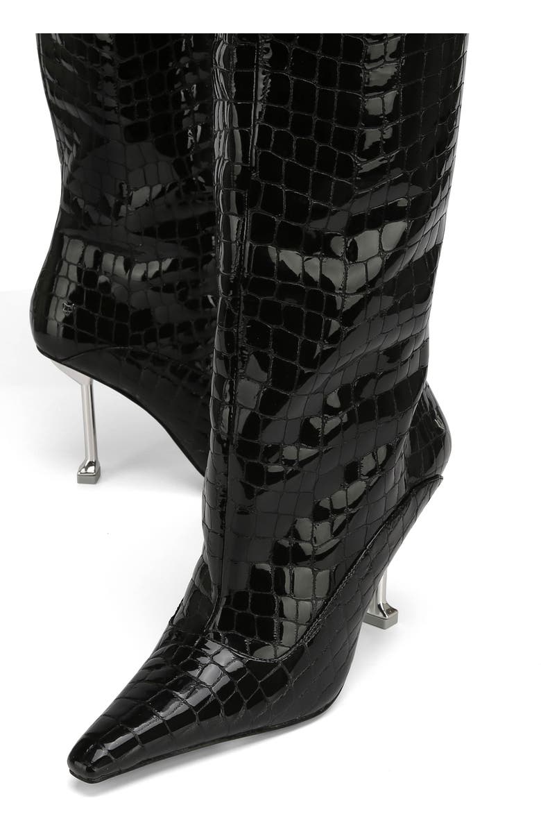 Naked Wolfe Texas Croc Patent Leather, Alternate, color, Black