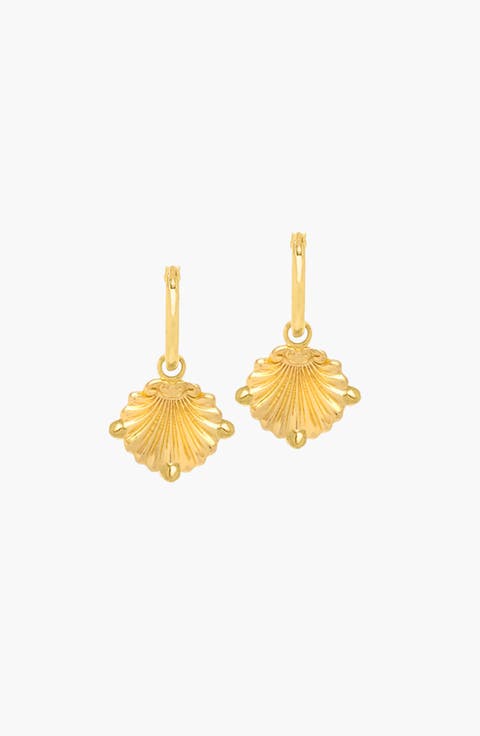 Conquela Midi Hoops In Gold