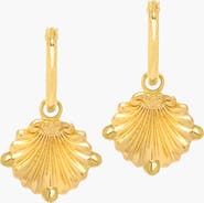 YOJ Conquela Midi Hoops In Gold