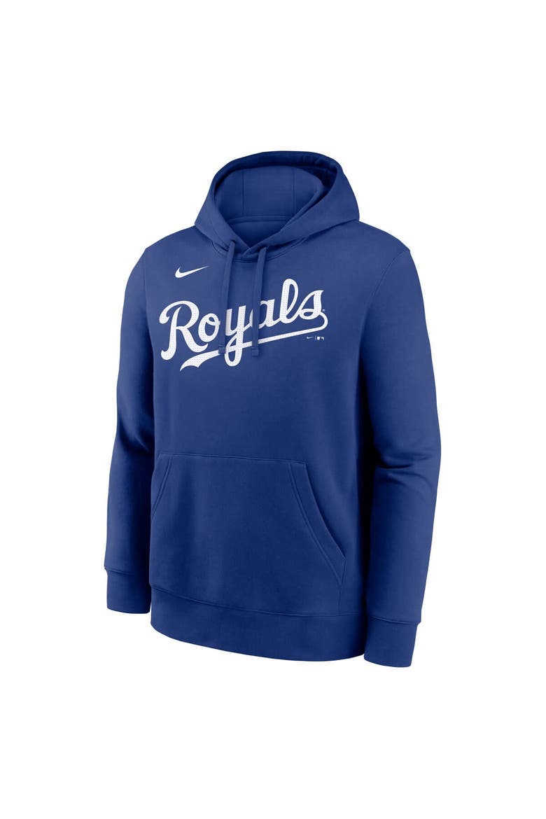 Men's Nike Bobby Witt Jr. Royal Kansas City Royals Player Name & Number Club Fleece Pullover Hoodie, Alternate, color, Royal