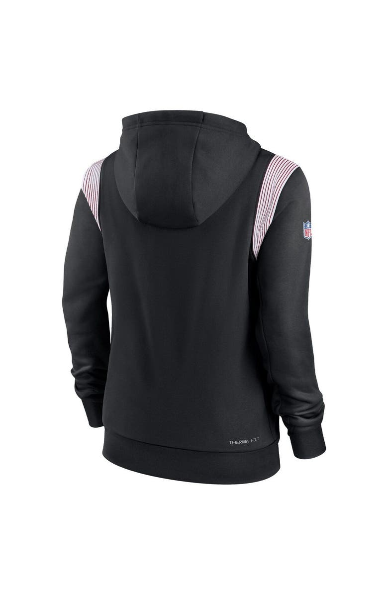Nike Women's Nike Black Atlanta Falcons Sideline Stack Performance Pullover Hoodie, Alternate, color,