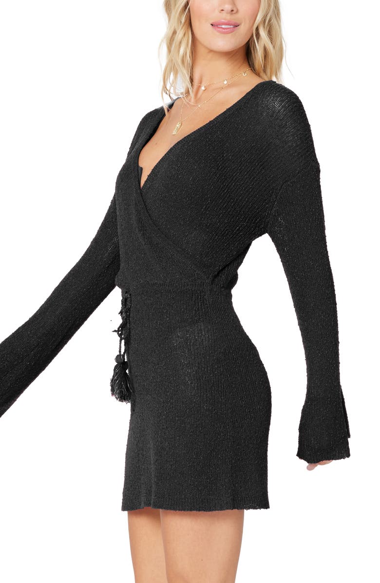 LSPACE L Space Topanga Long Sleeve Cover-Up Sweater Dress, Alternate, color, 