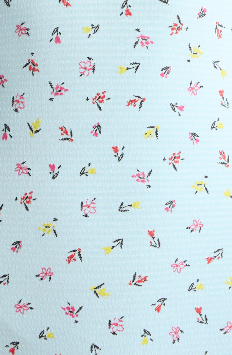 Solid & Striped Verona Embroidered Seersucker One-Piece Swimsuit, Alternate, color, Embroidered Floral Sky