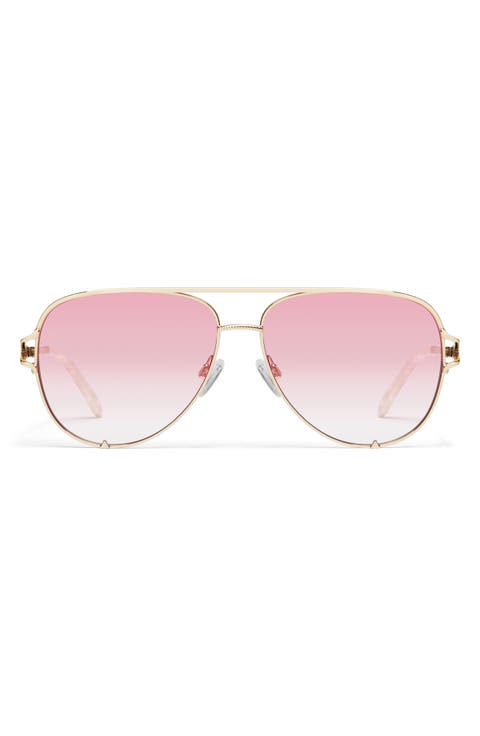 High Key Twist 60mm Gradient Aviator Sunglasses