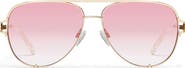 QUAY High Key Twist 60mm Gradient Aviator Sunglasses
