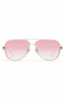 High Key Twist 60mm Gradient Aviator Sunglasses