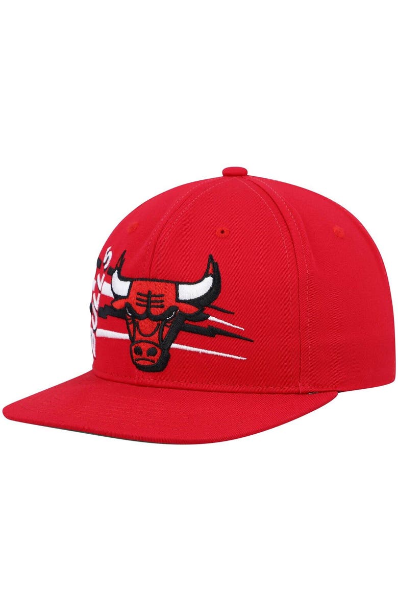 Mitchell & Ness Men's Mitchell & Ness Red Chicago Bulls Retro Bolt Deadstock Snapback Hat, Alternate, color, 