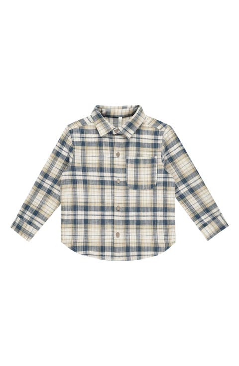 Kids' Print Long Sleeve Button-Up Shirt (Baby & Toddler)