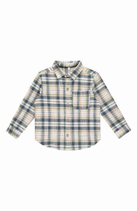 Rylee + Cru Kids' Print Long Sleeve Button-Up Shirt