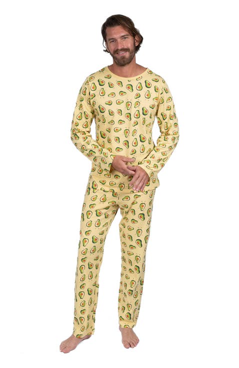 Men's Loose Fit Cotton Matching Family Pajamas, Animal & Nature Prints