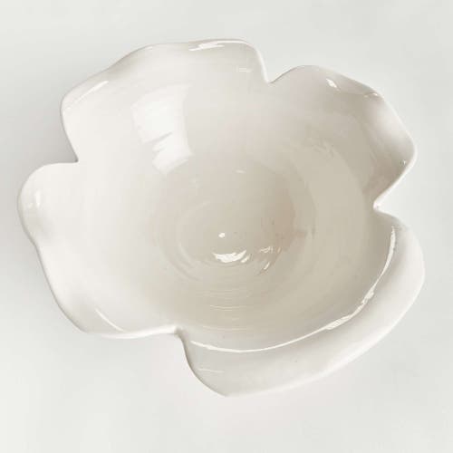 Napa Home & Garden Petalo Decorative Footed Bowl In White