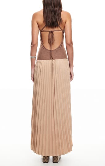 Renissance Mixed Media Maxi Dress