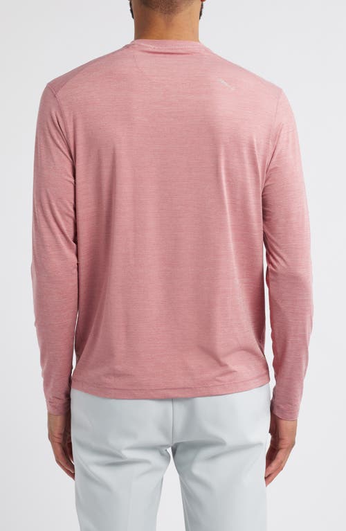 Johnnie-o Basin Long Sleeve Performance T-shirt In Mauvewood