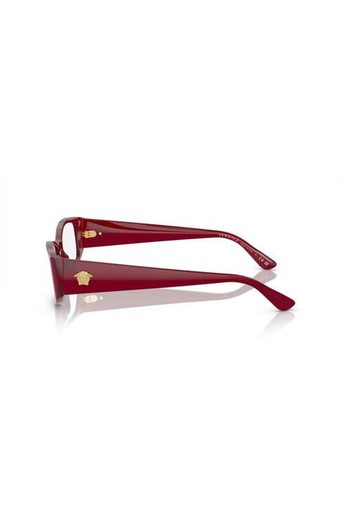 Versace 52mm Irregular Optical Glasses In Brown