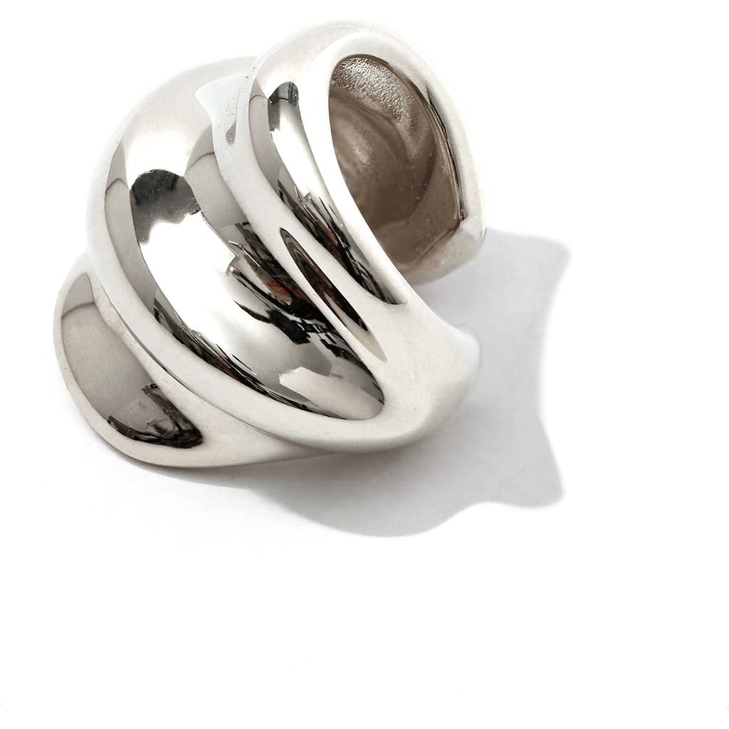 Otiumberg 14kt Gold Vermeil Wave Cuff In Metallic