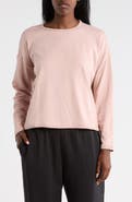 Eileen Fisher Crewneck Long Sleeve Crop Top