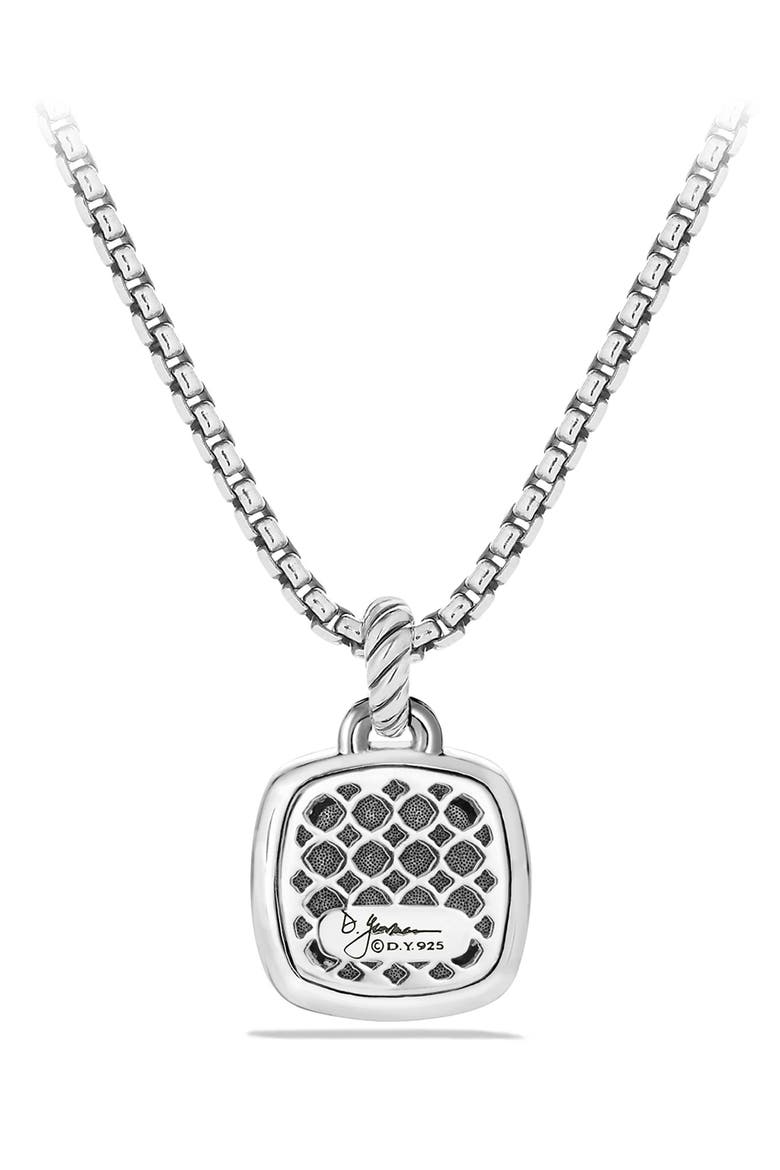 'Albion' Pendant with Semiprecious Stone and Diamonds, Alternate, color, BLACK ONYX