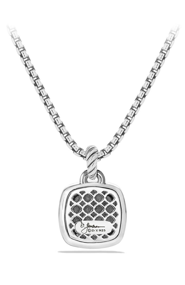 David Yurman 'Albion' Pendant with Semiprecious Stone and Diamonds, Alternate, color, 