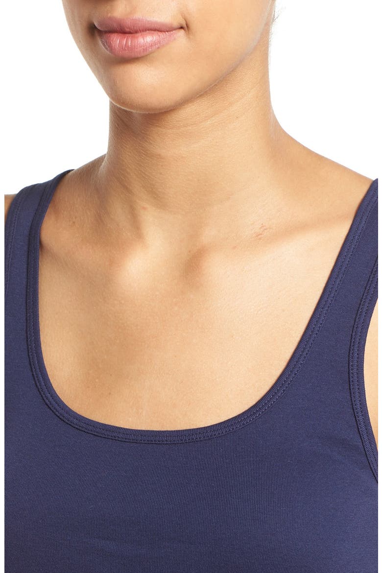 Knit Cotton Tank, Alternate, color, NAVY PEACOAT