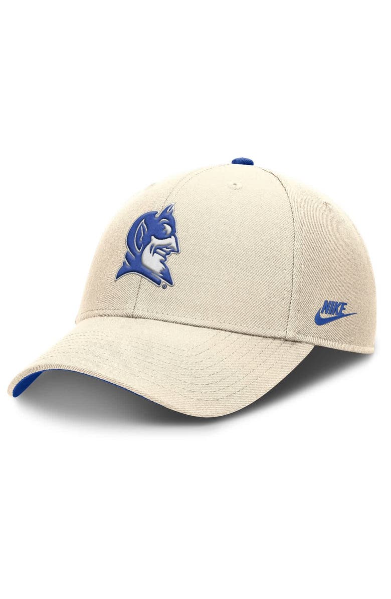 Nike Men's Nike Natural Duke Blue Devils Rise Legacy Adjustable Hat, Main, color, Natural