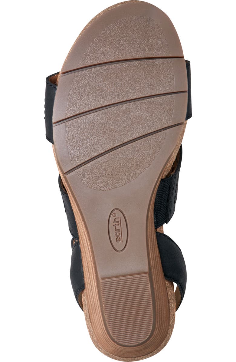 Earth<sup>®</sup> Helodie Wedge Sandal, Alternate, color, Black