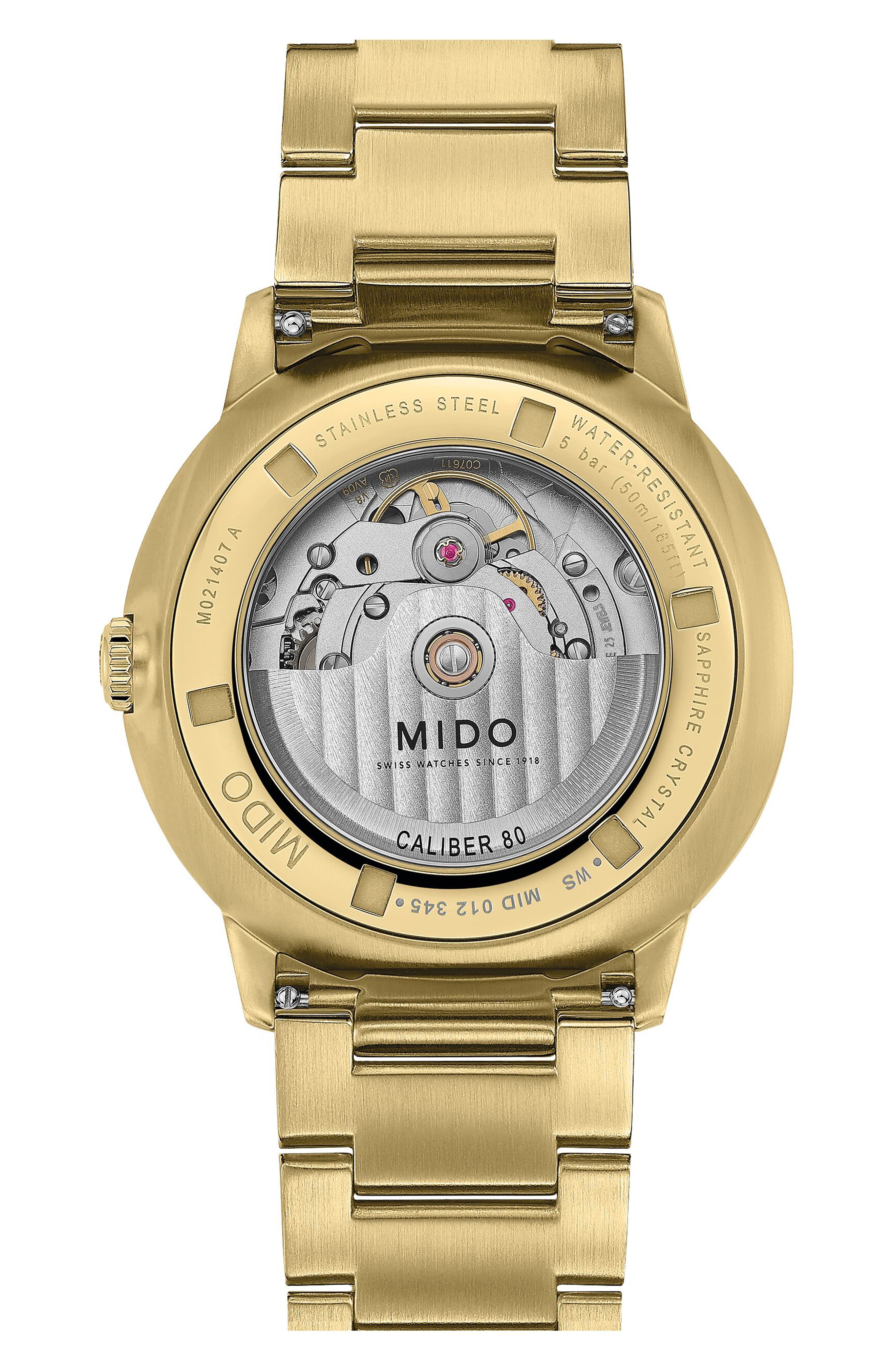 MIDO Commander Gradient Automatic Goldtone Bracelet Watch, 40mm (Men ...