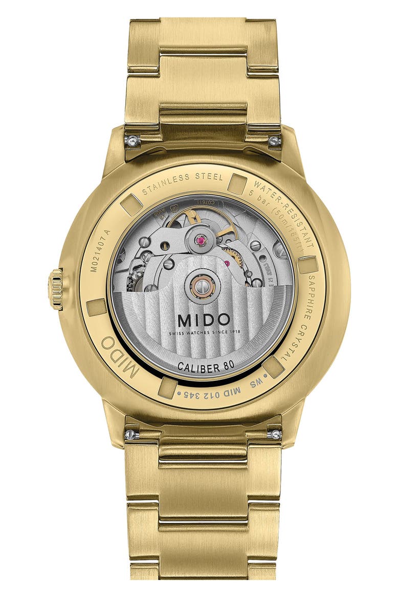 Commander Gradient Automatic Goldtone Bracelet Watch, 40mm, Alternate, color, GOLD