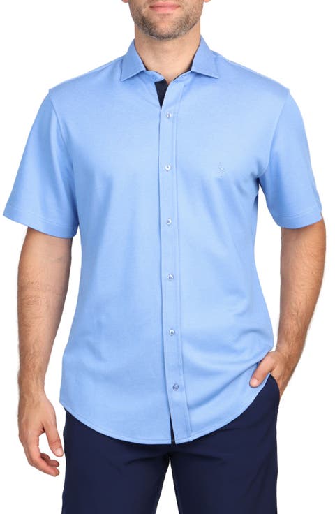 Solid Modal Blend Short Sleeve Shirt