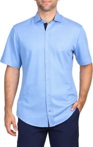 TailorByrd Solid Modal Blend Short Sleeve Shirt