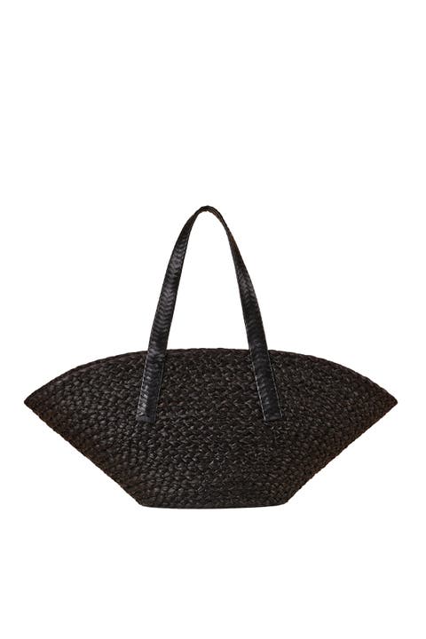 Large Raffia Taco Tote