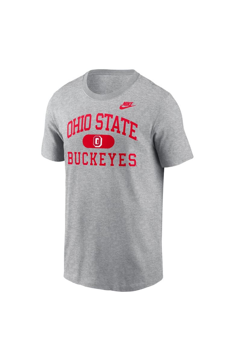 Nike Men's Nike Heather Gray Ohio State Buckeyes Legacy Alma Mater T-Shirt, Alternate, color, Heather Gray