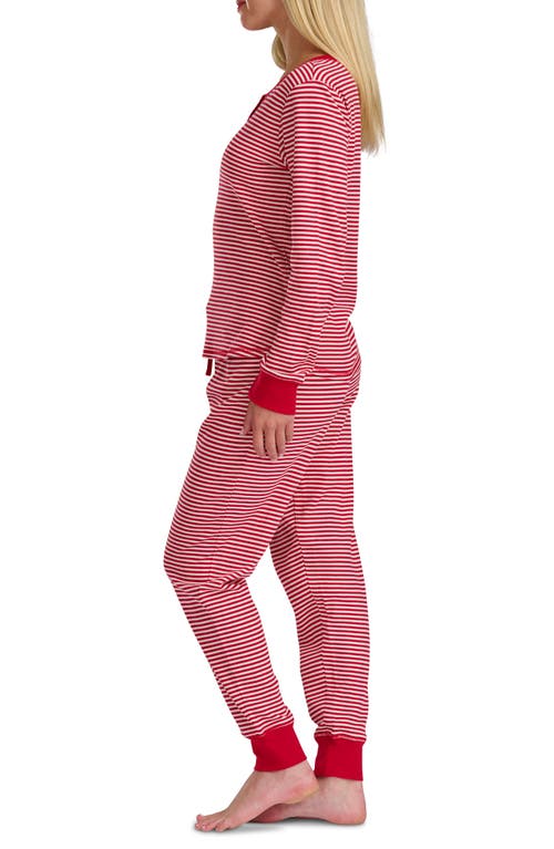 Splendid Cozy Thermal Pajamas In Red