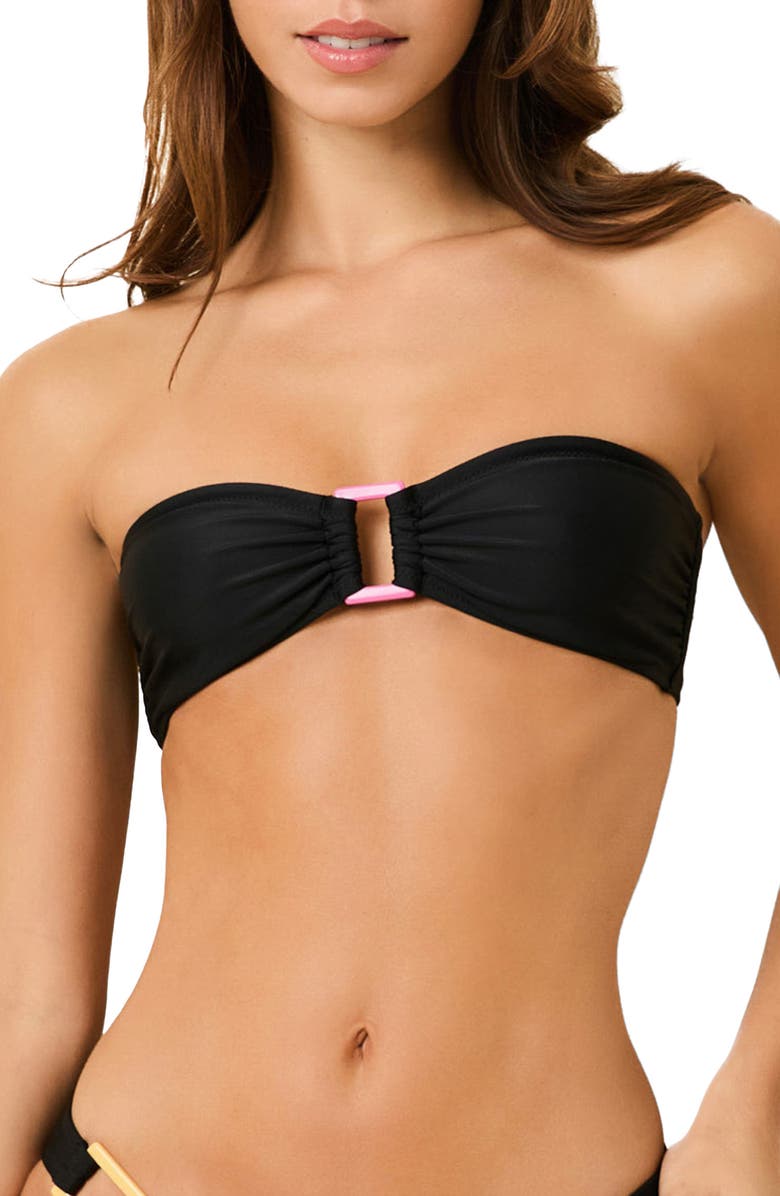 Solid & Striped The Tati Strapless Bikini Top, Main, color, Noir